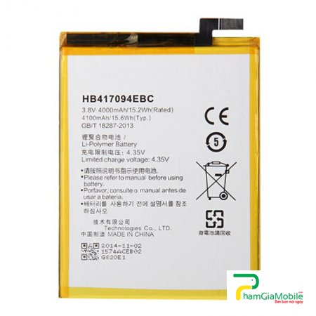 Thay Pin Huawei Mate 7 Battery HB417094EBC Chính Hãng Lấy Liền